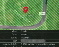 ติดทรัพย์ ขายที่ดินติดลำธาร ด้านหน้าติดถนนหลัก 348 ตร.ว. อ.หางดง เชียง