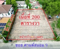 ขายที่ดิน เนื้อที่ 200 ตร.วา  ต.บ้านใหม่ อ.ปากเกร็ด จ.นนทบุรี