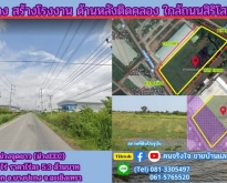 ขายที่สีม่วง 22 ไร่ ด้านหลังติดคลอง อ.บางปะกง