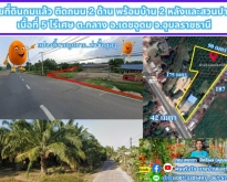 ขายที่ดินถมแล้ว 5 ไร่เศษ พร้อมบ้านและสวนปาล์ม อ.เดชอุดม จ.อุบลราช