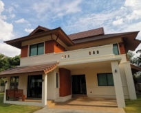 R7 บ้านเดี่ยว 2 ชั้น หลังใหม่  สไตล์ล้านนา ในโครงการ ร้อยจันทร์ เ