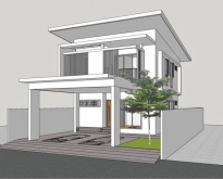 PB4574 ให้เช่าบ้านเดี่ยว ซอยเฉลิมพระเกียรติ ร.9 ซอย61 เป็นบ้านใหม