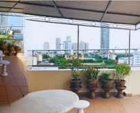 วิวสะพานภBRTวัดปริวาส 100ม. ทั้งชั้น Penthouse ชั้น9 302ตรม 4นอน