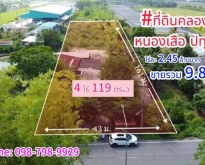 ที่ดินคลอง7 หนองเสือ ปทุมธานี 4 ไร่ 119 ตร.ว.